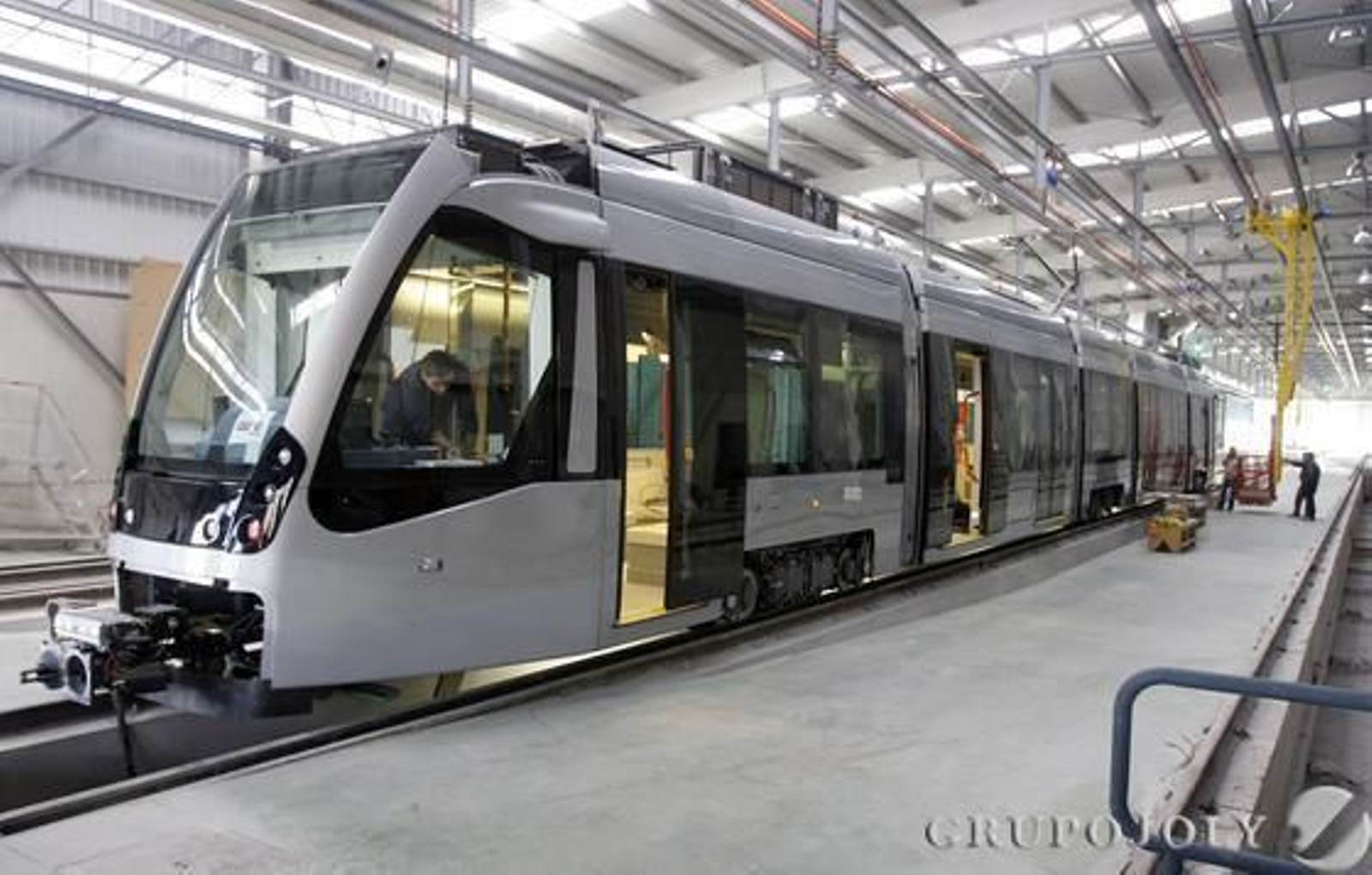 Fábrica de tranvías CAF en Linares (Jaén).  Foto: José Ángel García