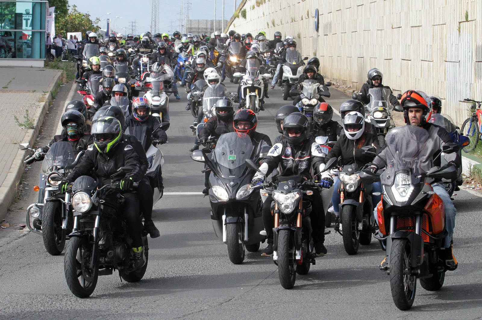 Imágenes  de la II Ruta Solidaria en Moto organizada por CSIF en beneficio de Cruz Roja