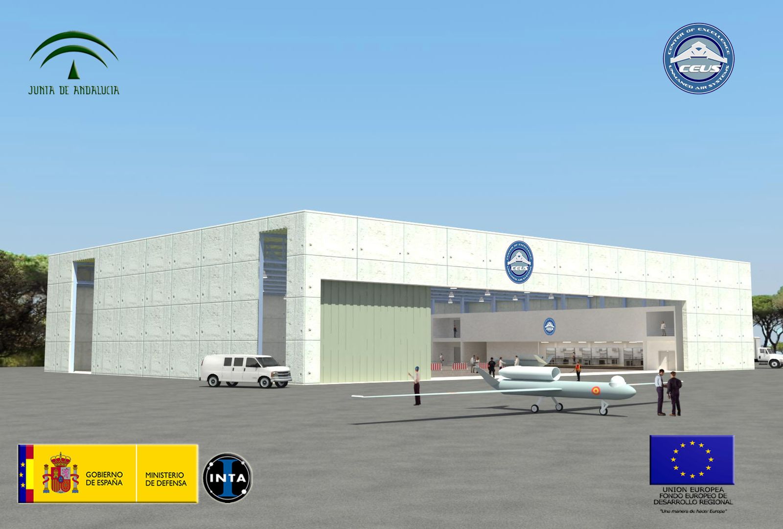 Imagen virtual del proyecto CEUS para El Arenosillo.