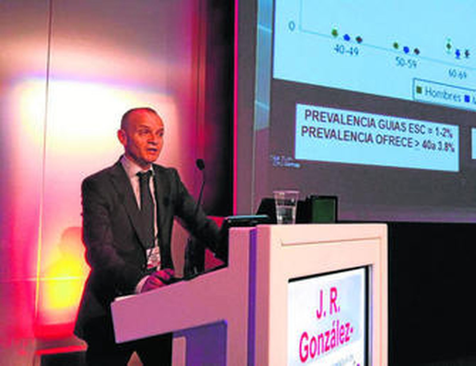 José Ramón González-Juanatey, durante el congreso de la Sociedad Española de Cardiología.