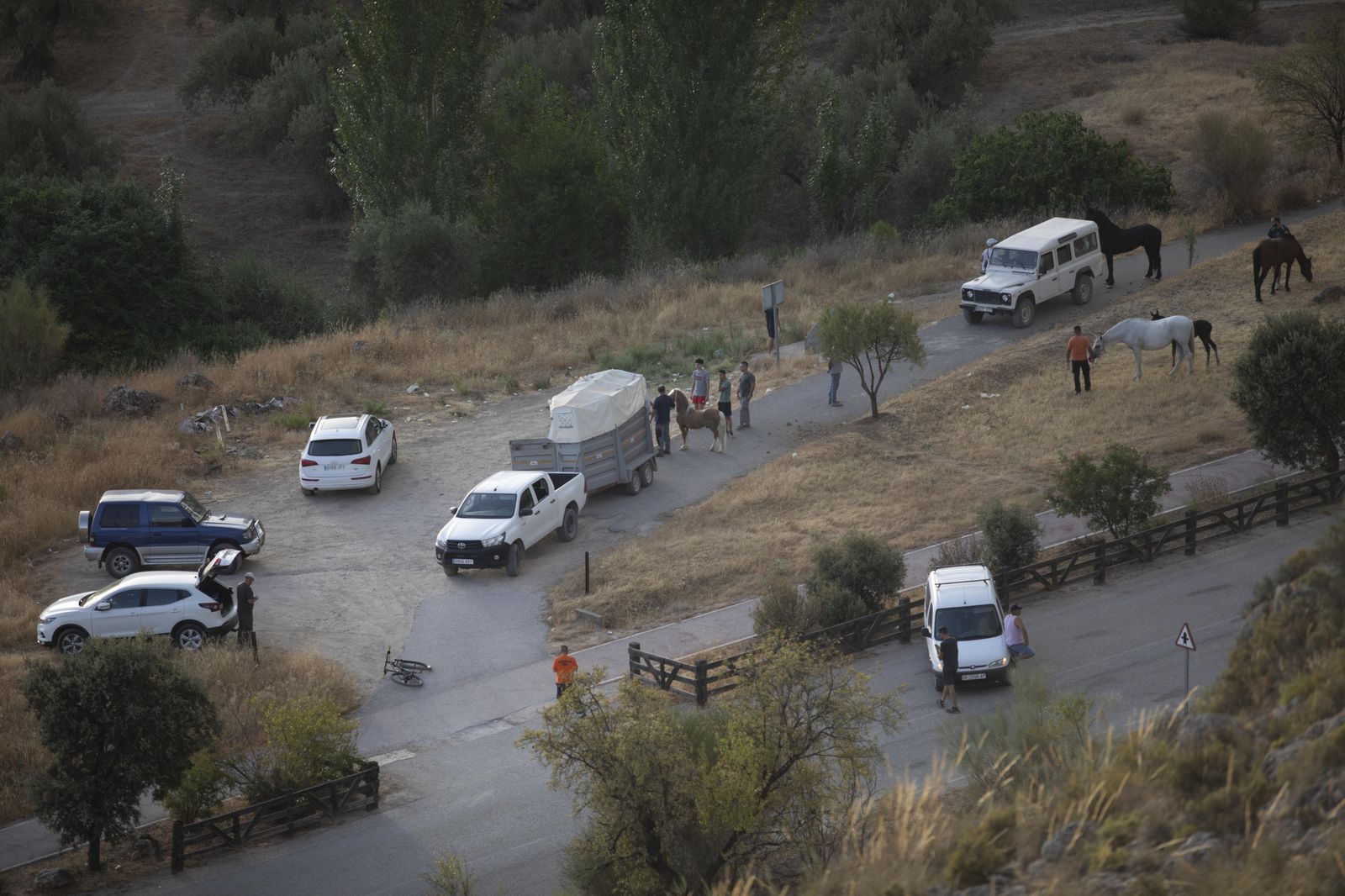 El fuego obliga a desalojar viviendas y se acerca a urbanizaciones de Albolote