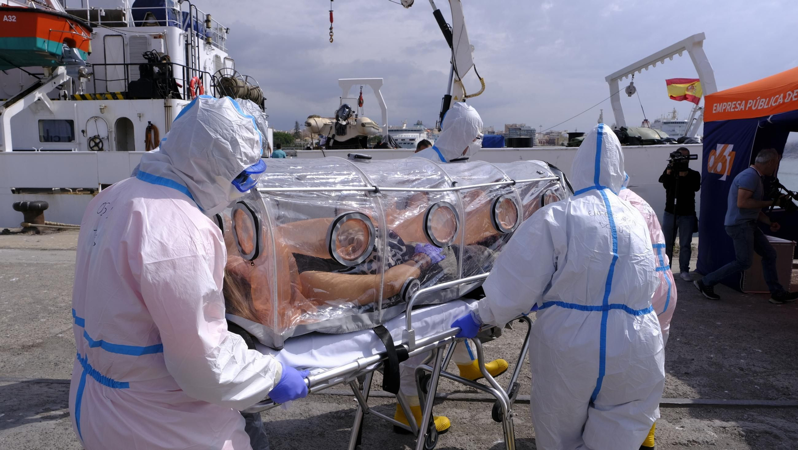 Ejercicio Marsec25 simulacro, en el Puerto de Almería, en imágenes