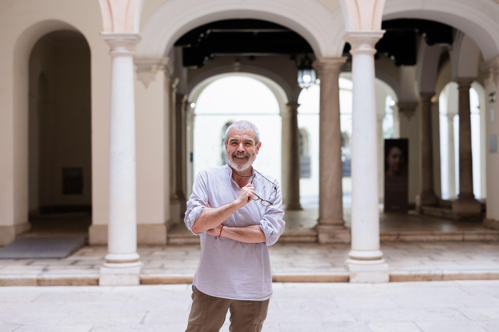 El modista Lorenzo Caprile, en un acto en Málaga.