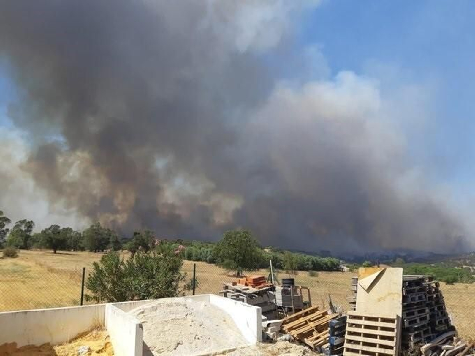 Fotografías del gran incendio en Estepona que afecta a zonas turísticas