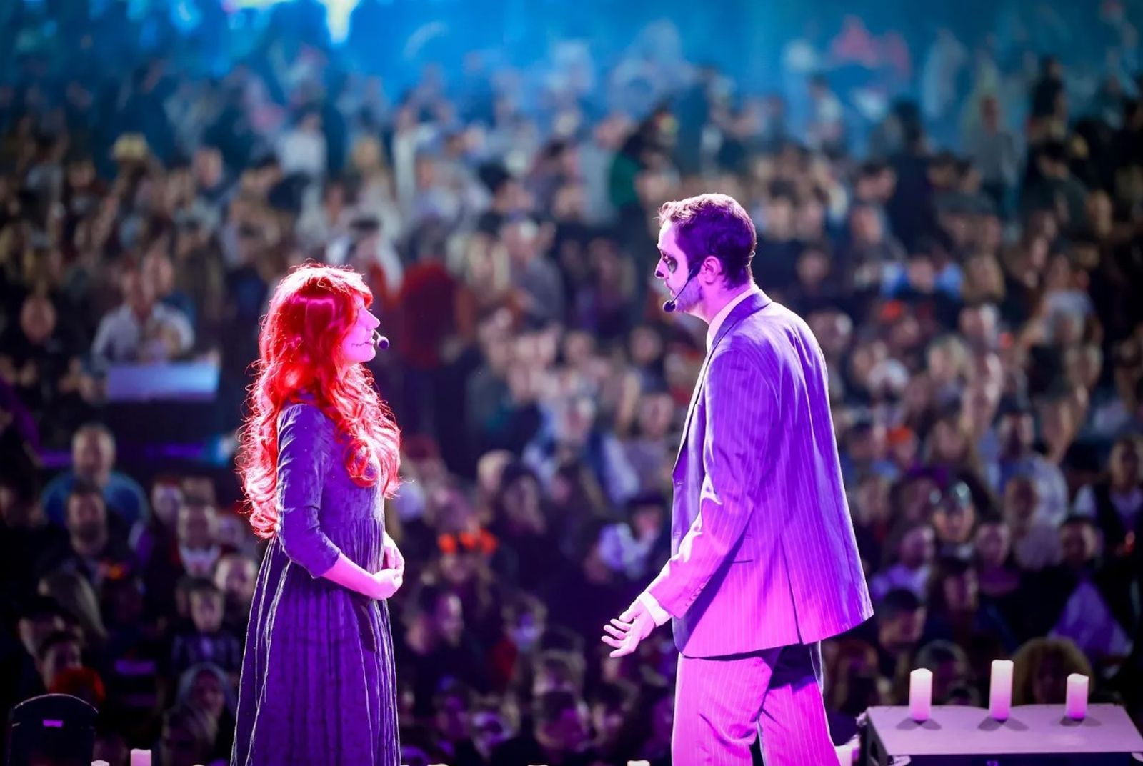 Aspecto de la plaza durante un concierto del último Halloween.