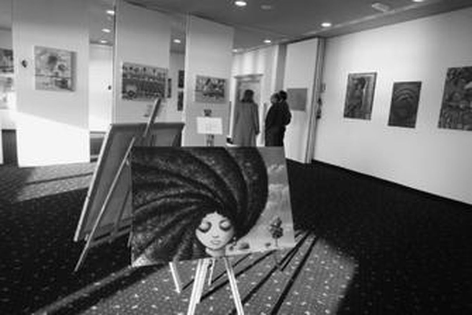 Imagen de ayer de la exposición de arte caribeño.