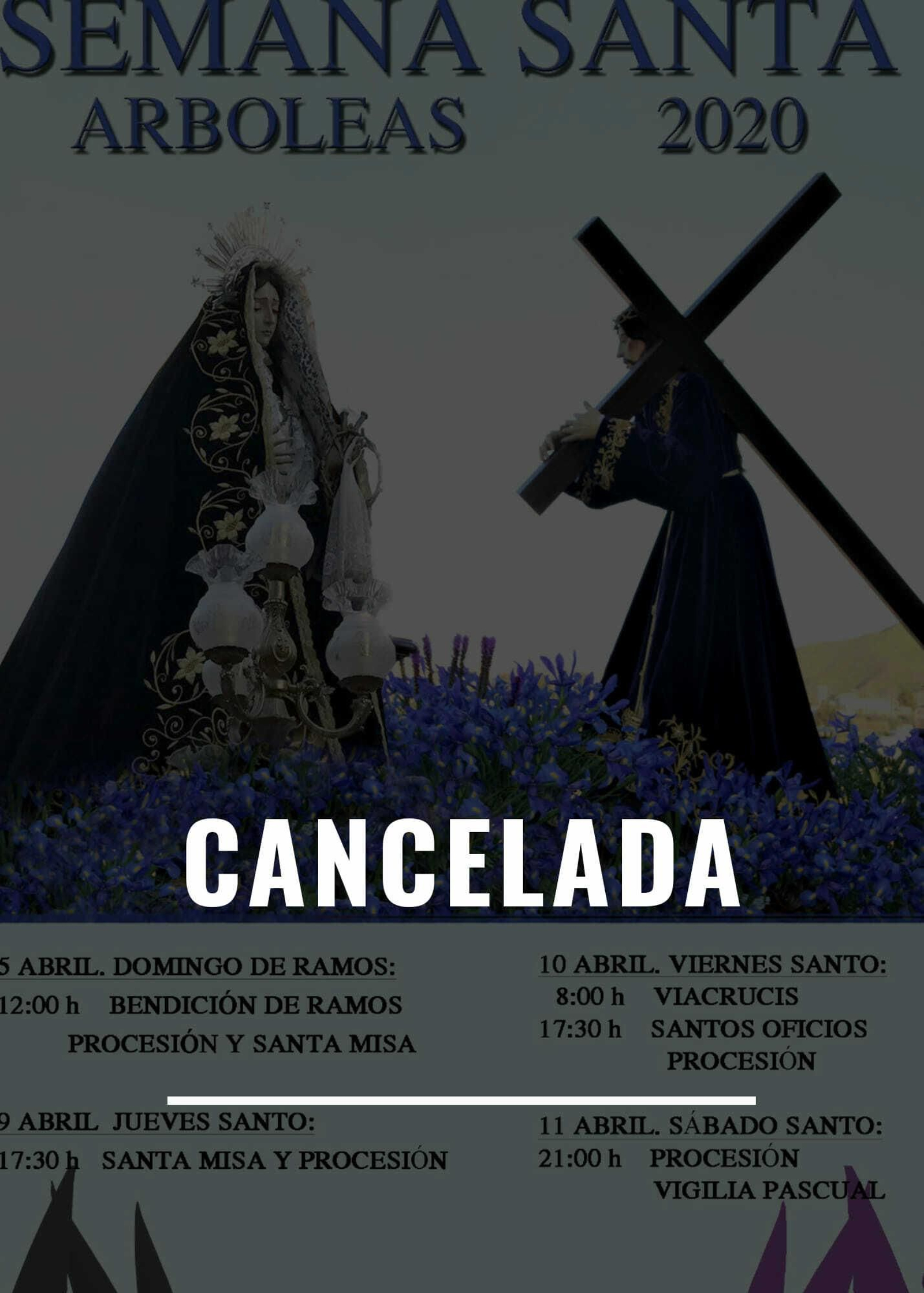 Cancelación Semana Santa de Arboleas.