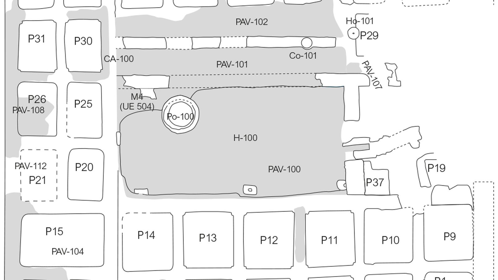 Planimetría de una de las factorías de salazón de la calle San Nicolás