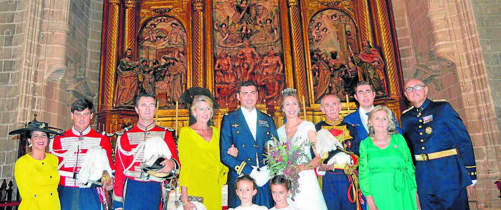 Ana Trujillo, Tomás y Felipe Morenés, Estrella López Arenal, Miguel López y Consuelo Morenés, marqueses de Villarreal de Burriel, Fernando Pérez  y Miguel Pérez Palacios.