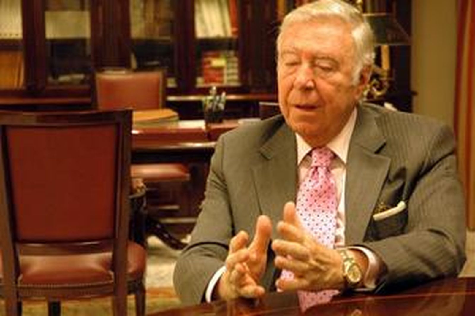 José Luis García Palacios, presidente de la Caja Rural del Sur, en un momento de la entrevista.