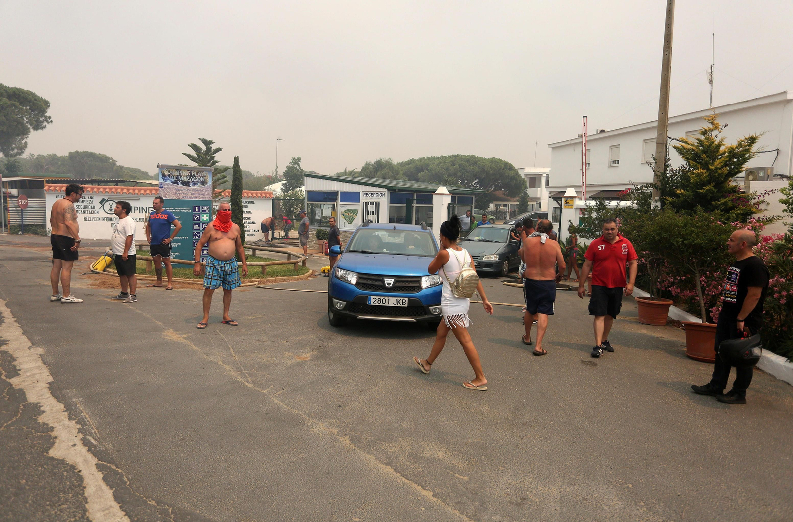 Las consecuencias del incendio en Mazagón