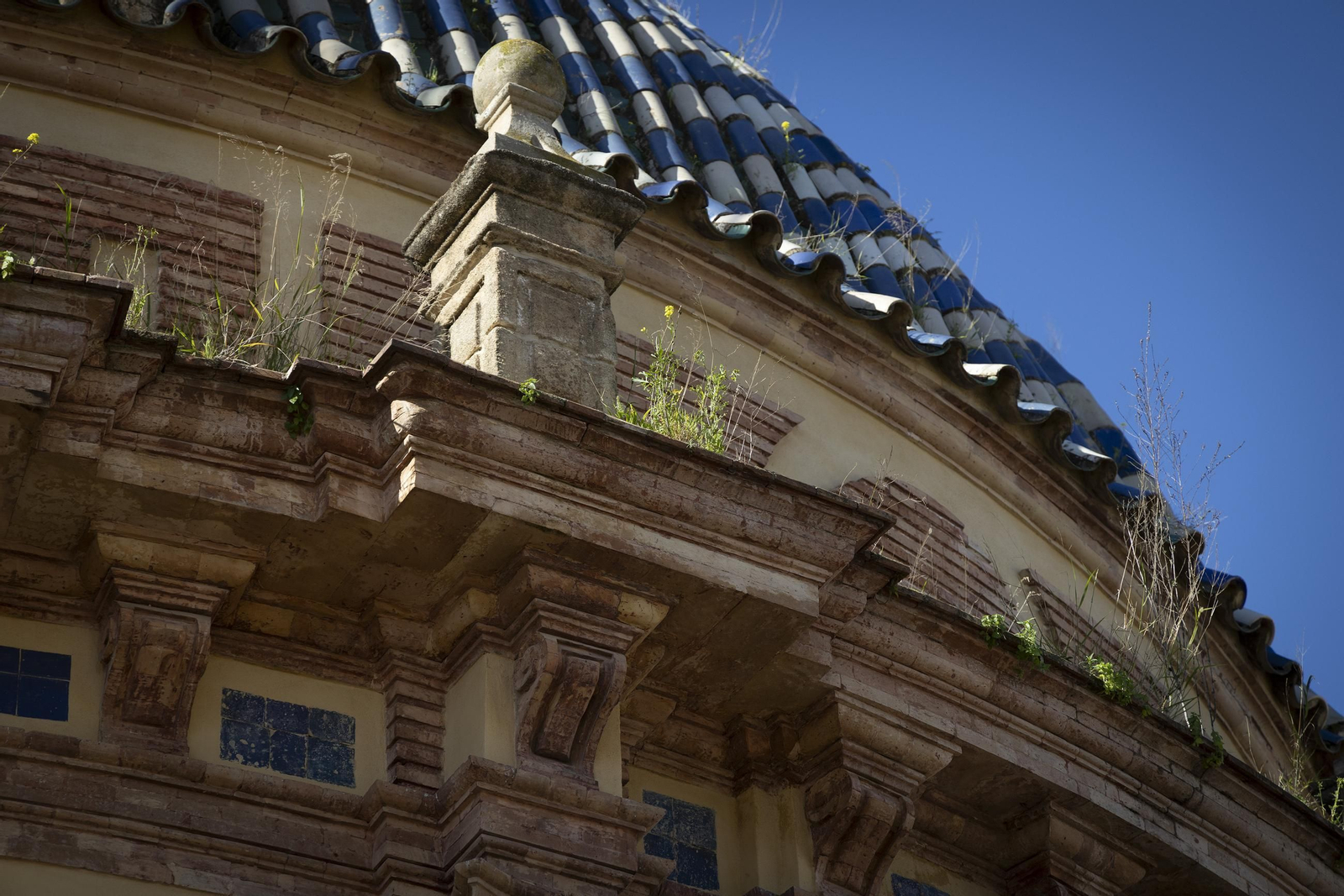 Detalle del estado de la cúpula.