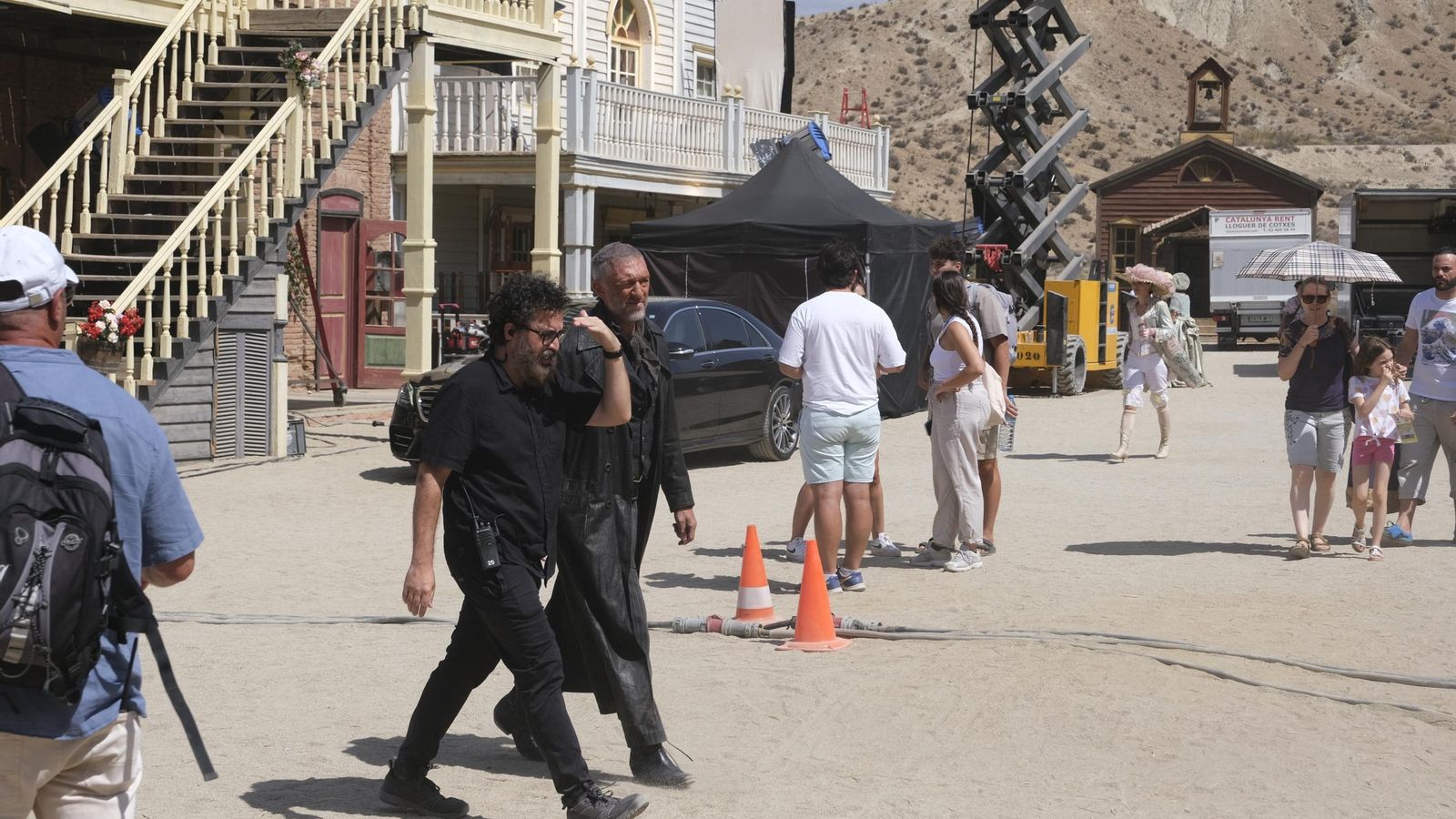 Vincent Cassel durante una de sus salidas del salón del MiniHollywood.