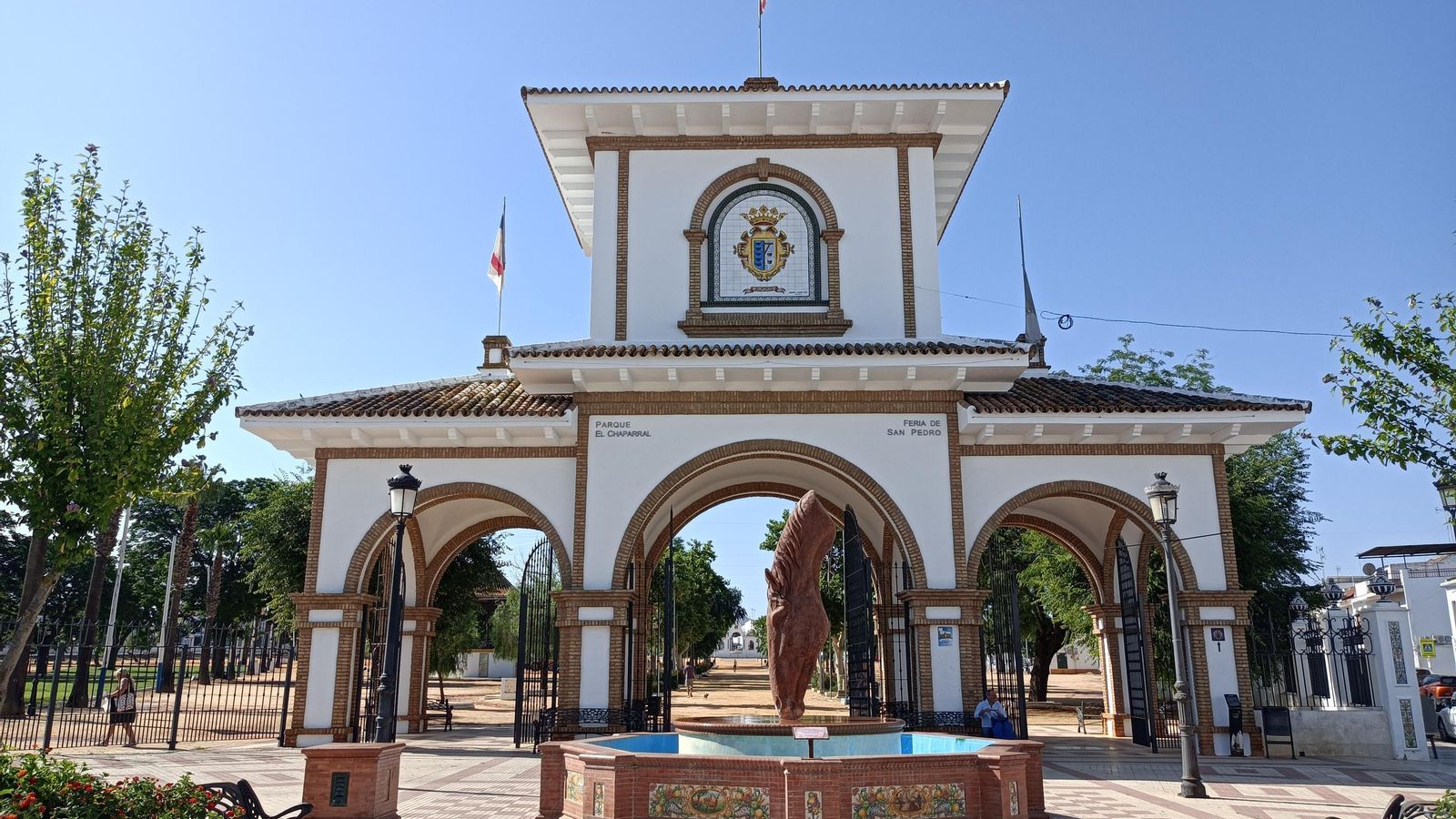 Entrada del Parque del Chaparral de Almonte.