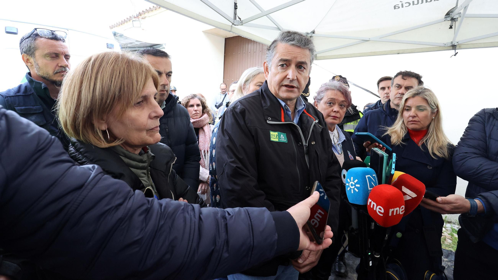 Operativo por el desbordamiento del río Guadalete