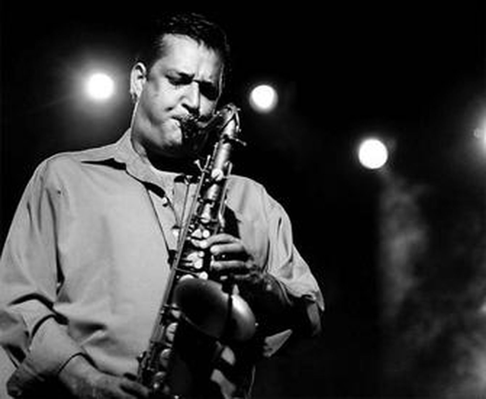 El artista Kenny Garret en una actuación en Jimena.