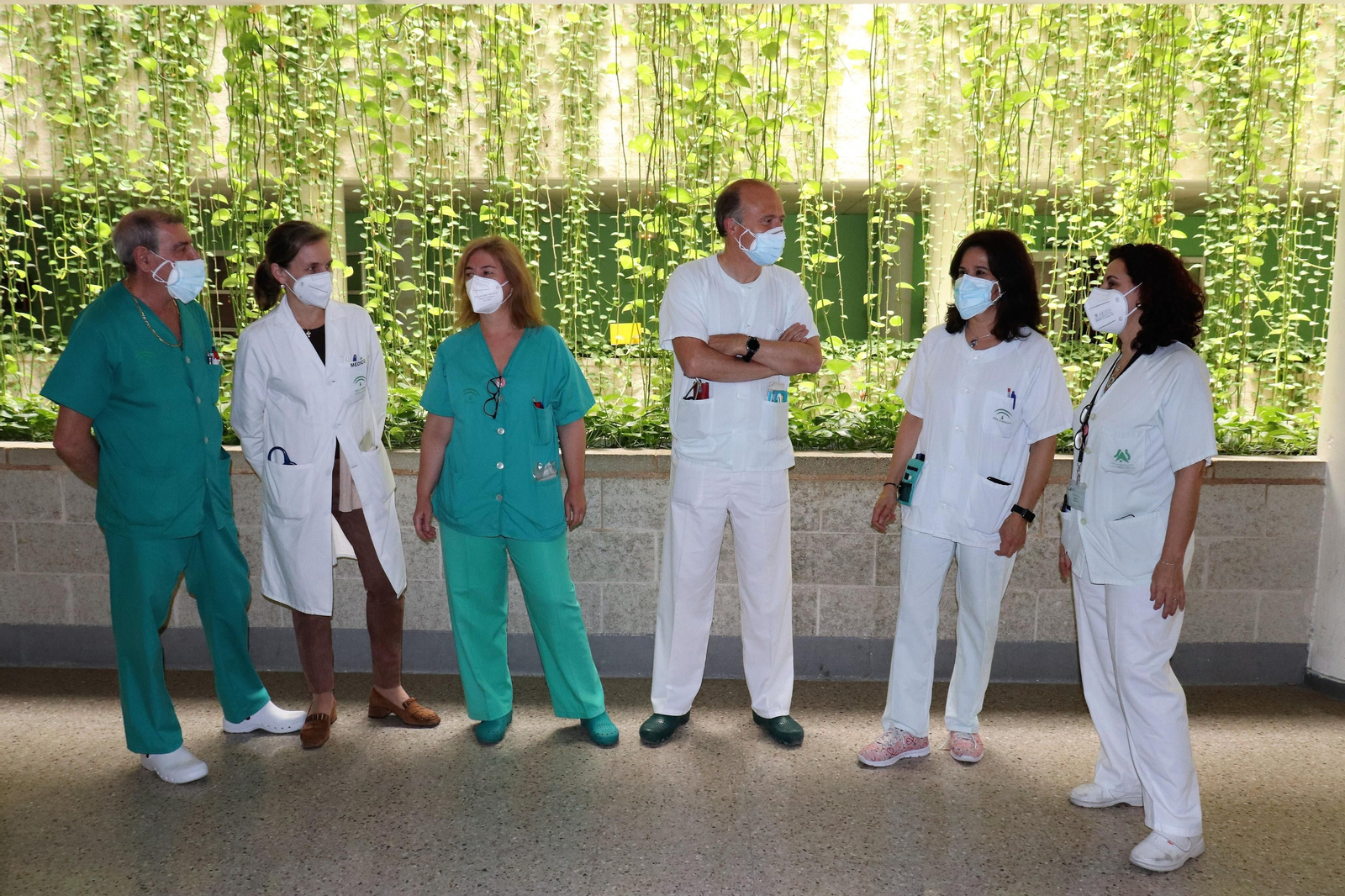 Integrantes del servicio de Nefrología del hospital Juan Ramón Jiménez.