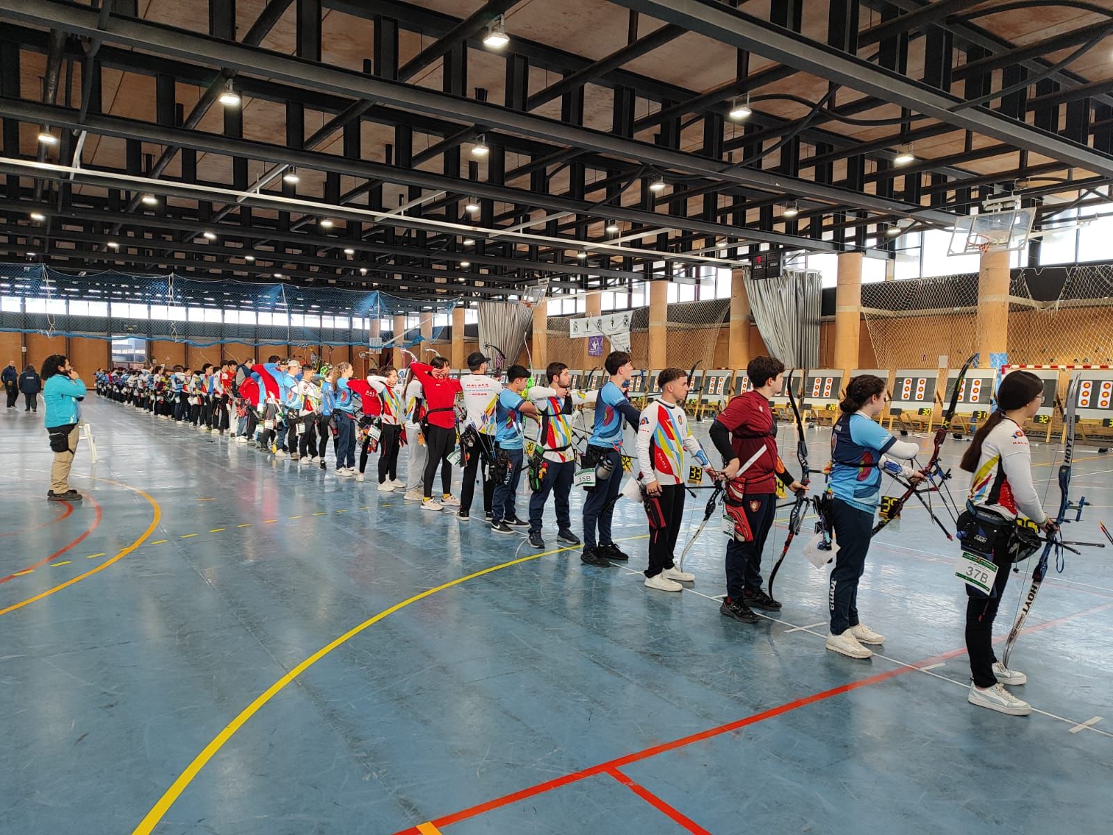 Participantes del Andaluz en plena competición.