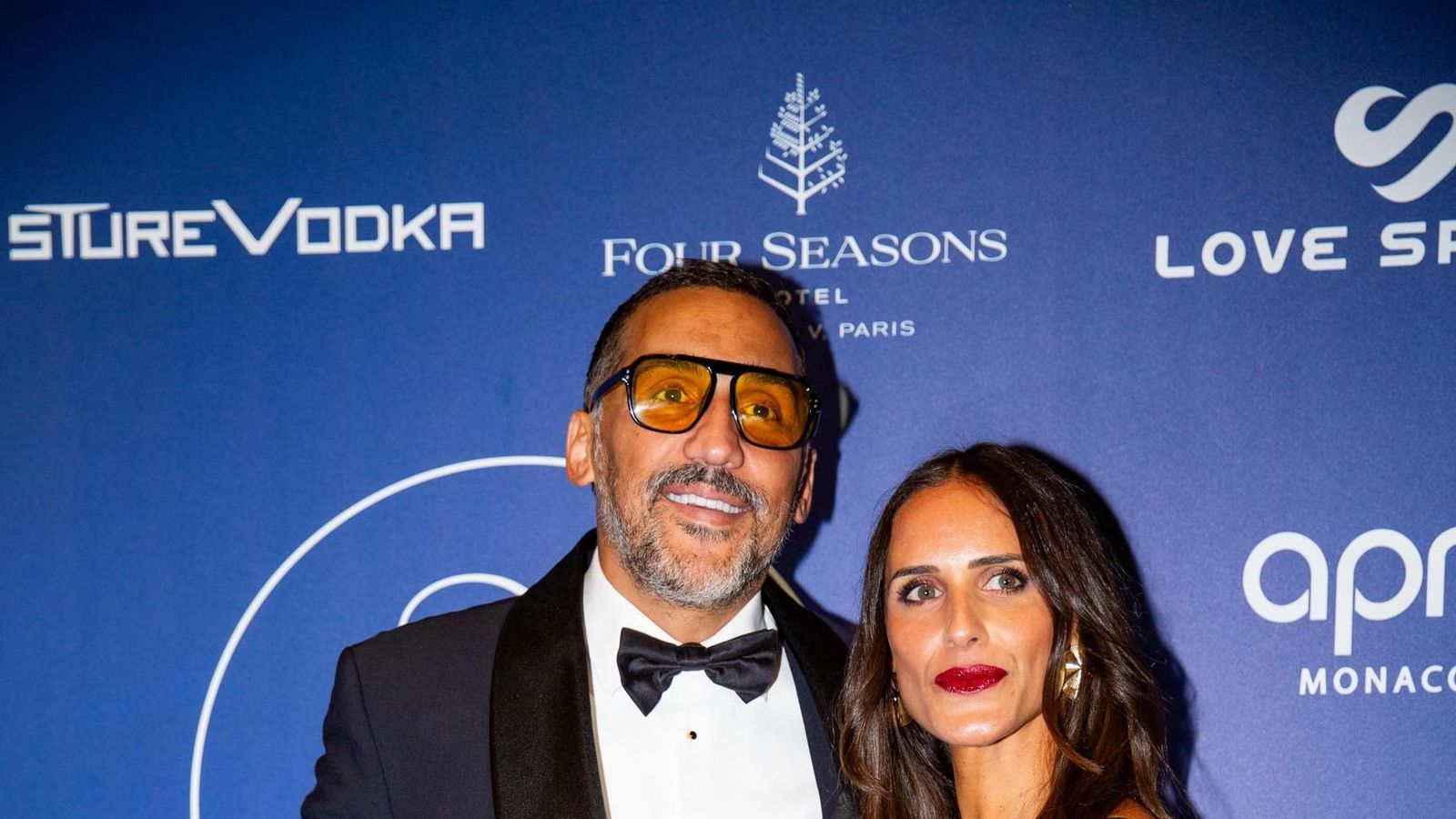 Zazou Bellounis y su mujer en The Global Gift Gala Zazou Bellounis y su mujer en The Global Gift Gala