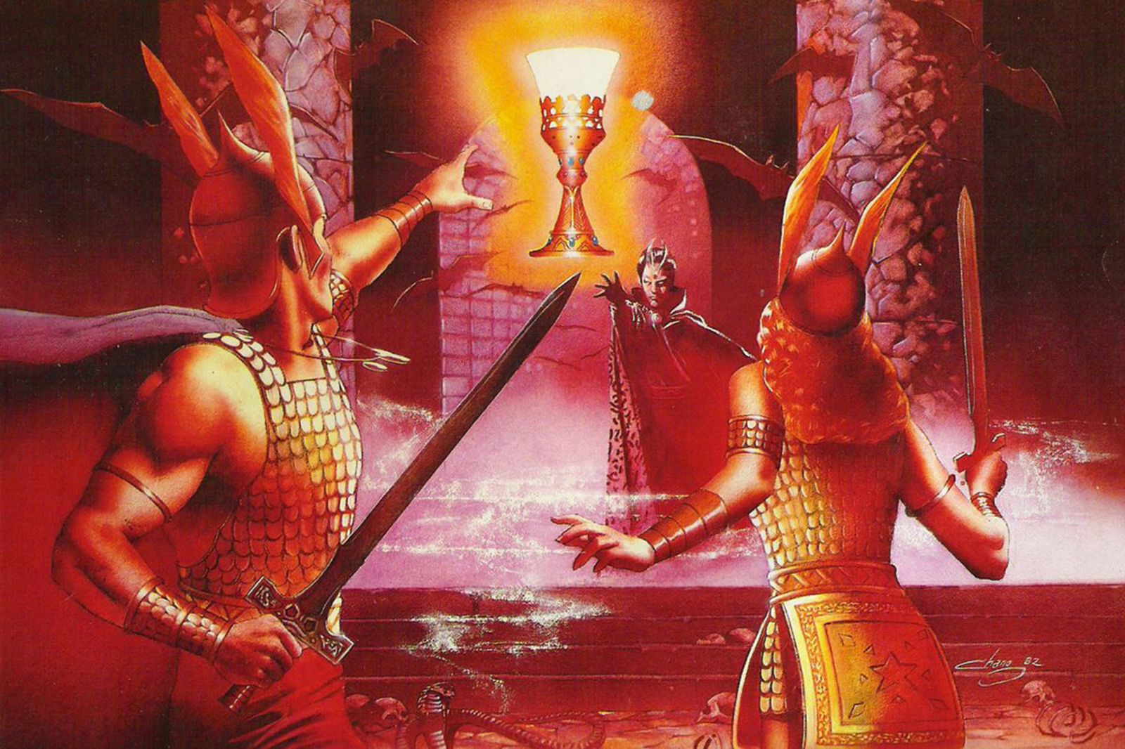 Una imagen de 'Swordquest'.