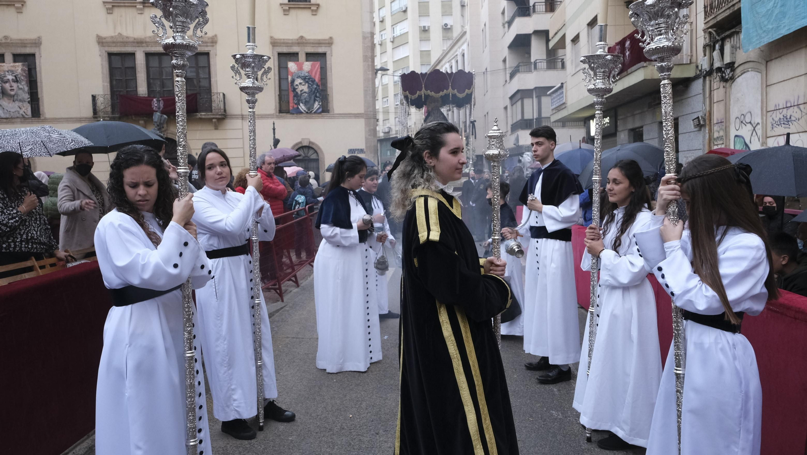Procesión del Encuentro en Almería, en imágenes.