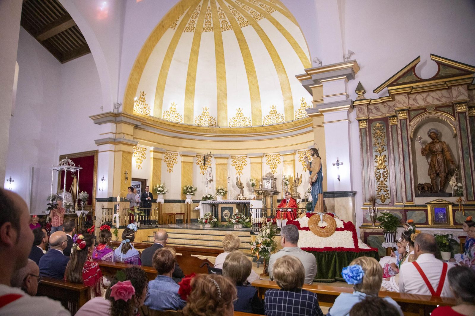 Las imágnes de la misa y procesión en honor a San Marcos en El Ejido