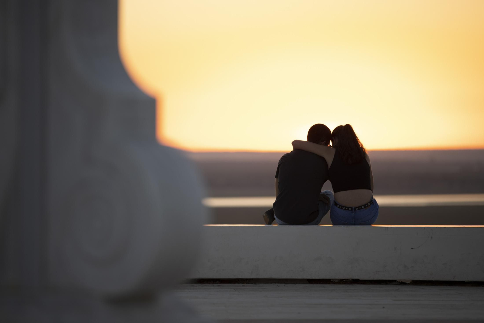 La última puesta de sol para despedir el año en Huelva