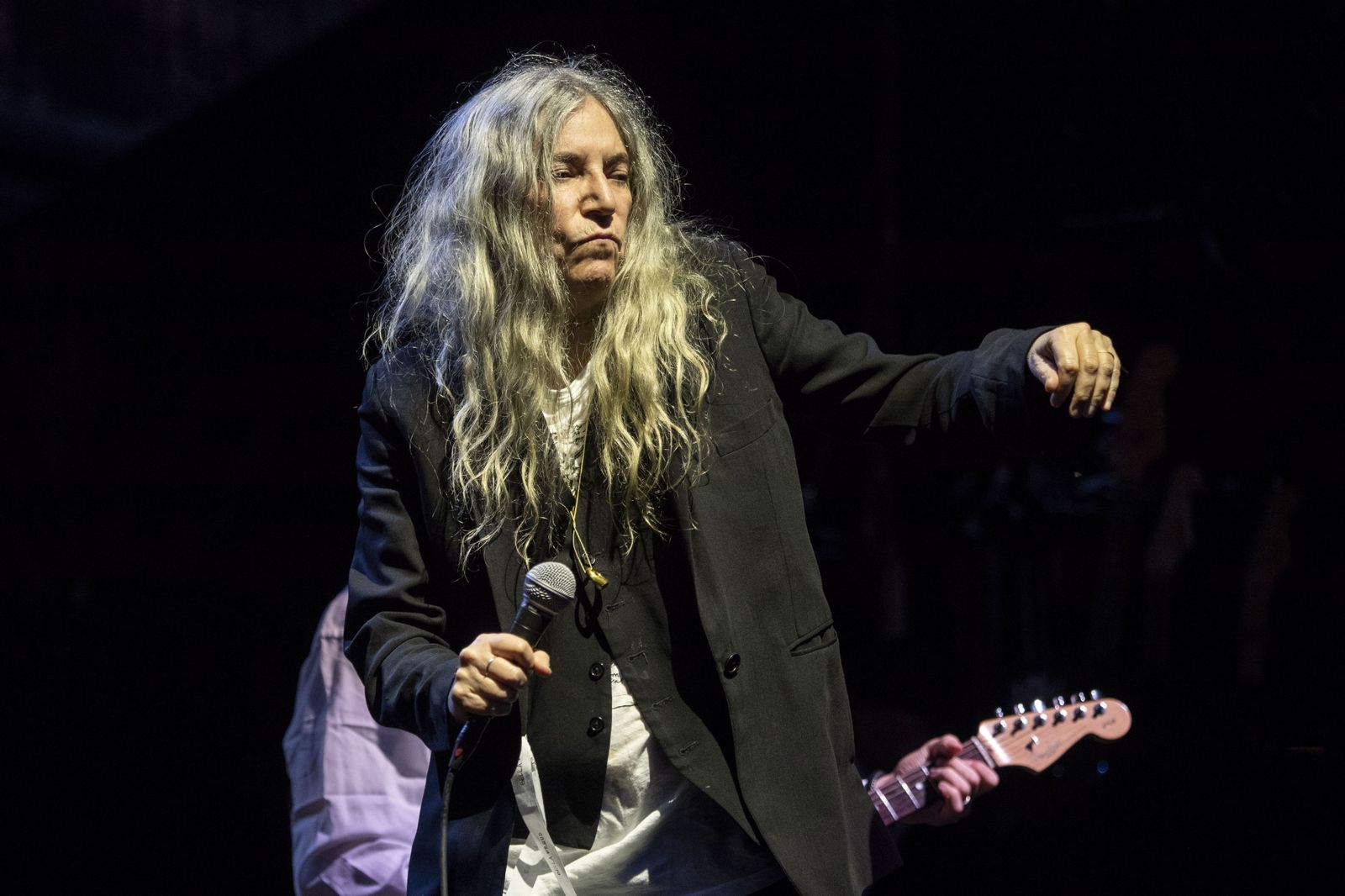 Patti Smith, en Zurich, durante un concierto reciente.