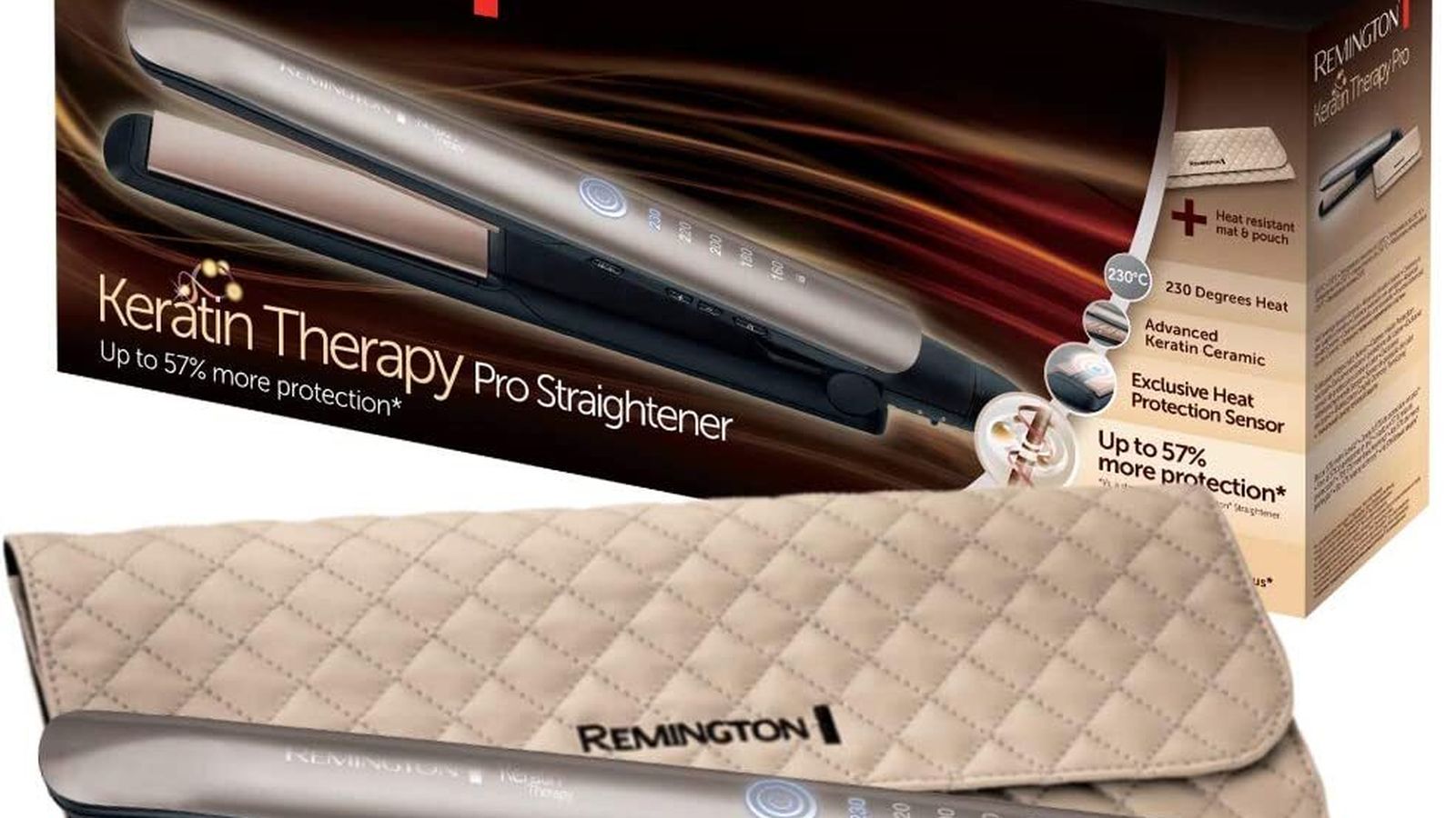 Remington S8590 Keratin Therapy Pro - Plancha de Pelo Profesional