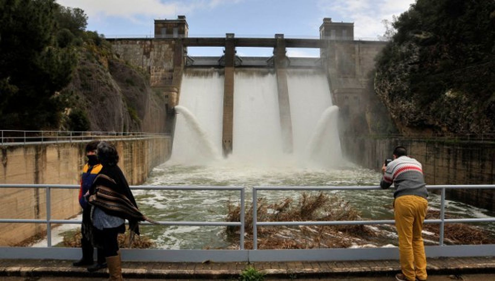 La presa del pantano de Bornos.