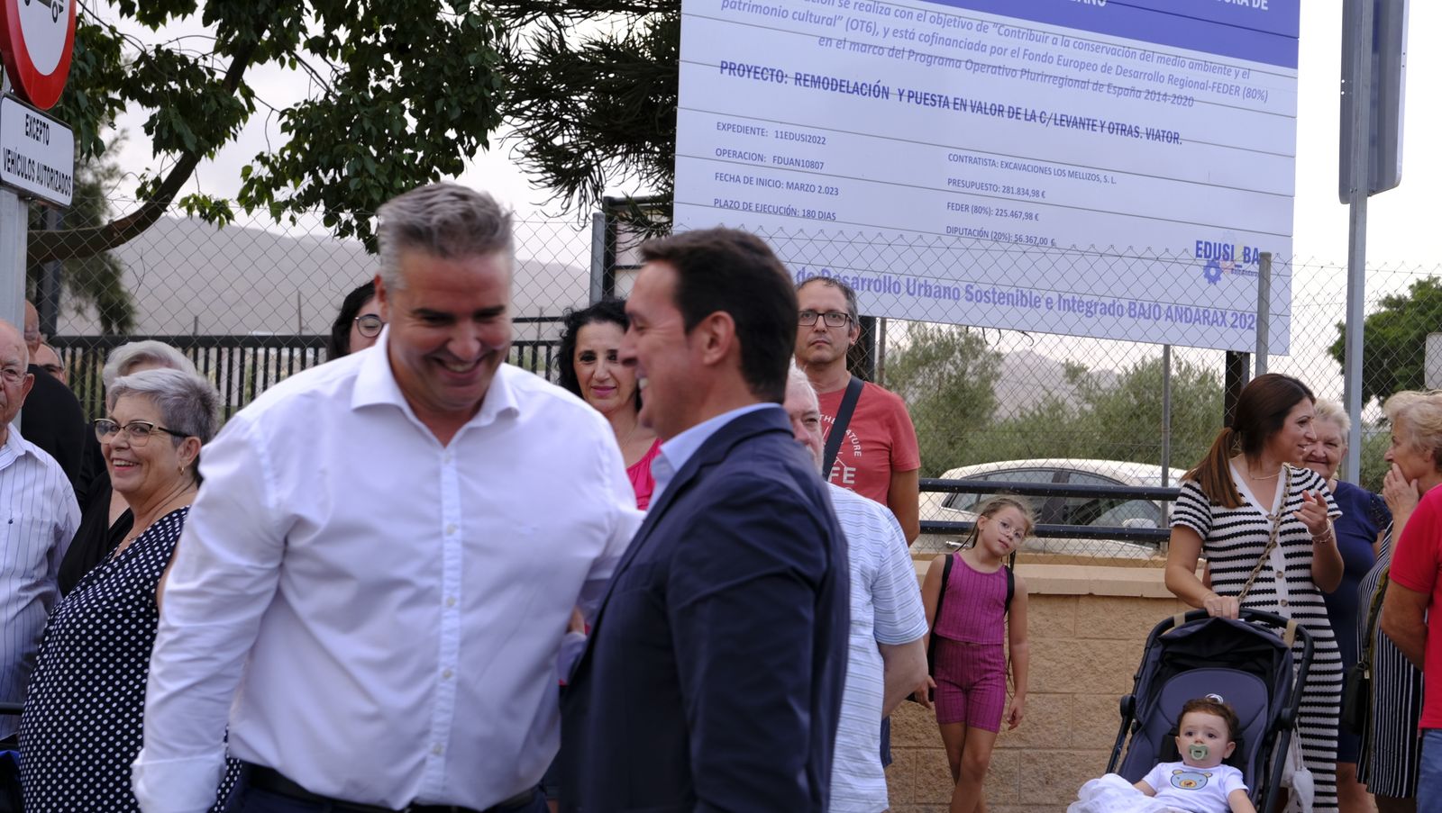 Imágenes de la inauguración del puente que une Huércal de Almería y Viator