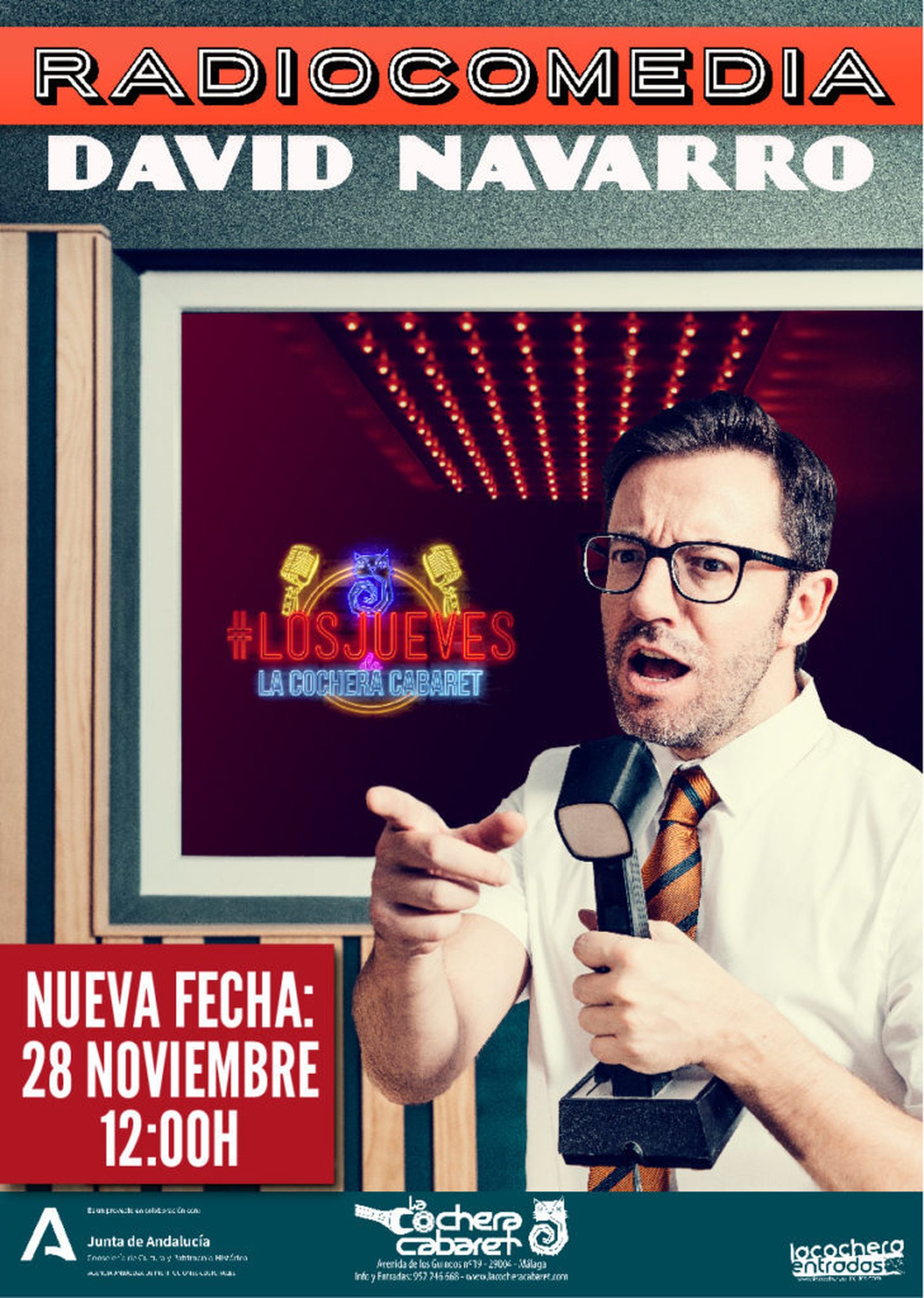 Cartel de 'Radiocomedia' de David Navarro.