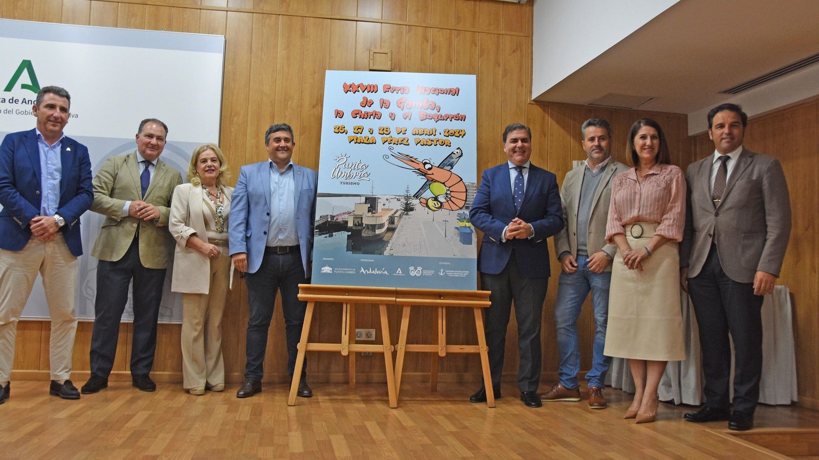 Presentación de la 28 edición de la Feria de la Gamba de Punta Umbría.