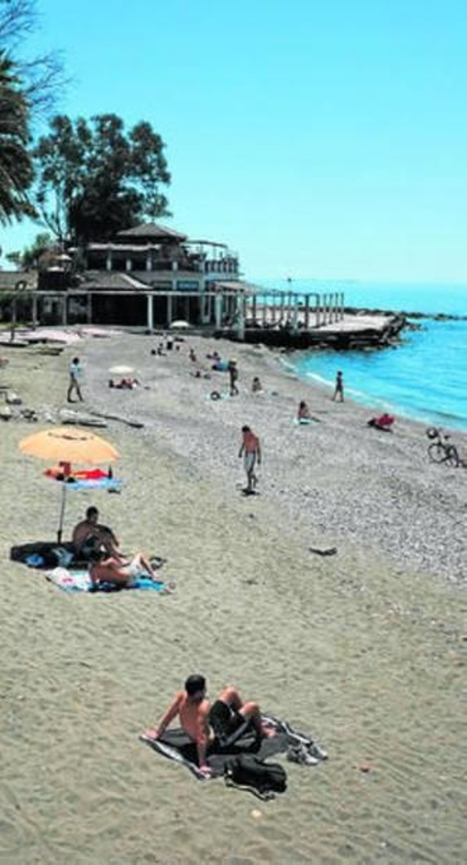 La playa de los Baños del Carmen.