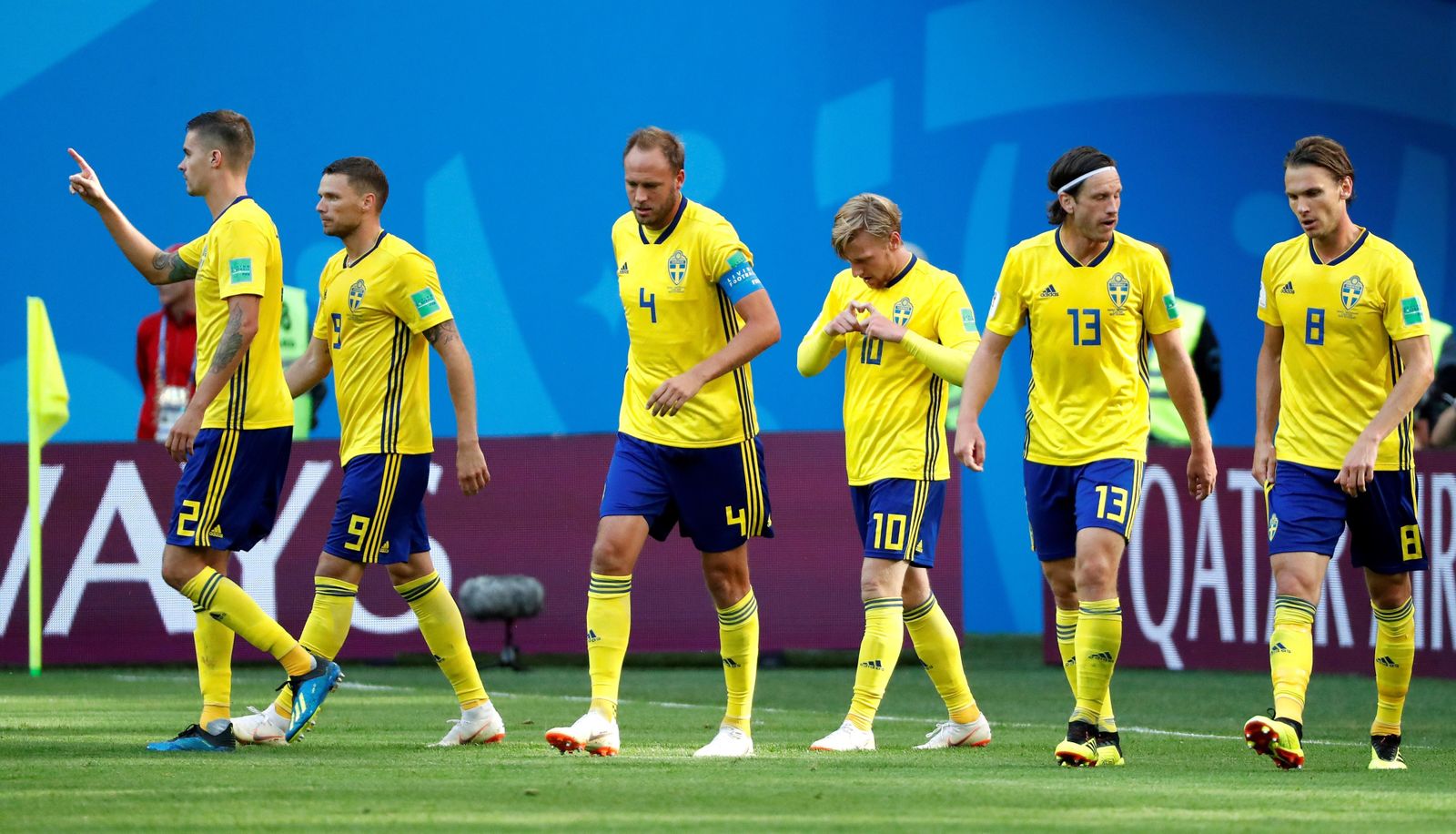 Las imágenes del Suecia-Suiza