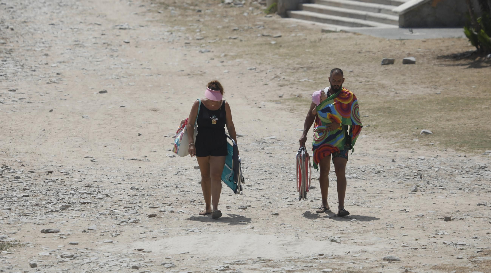 Fotos de un sábado en la playa de Getares de Algeciras