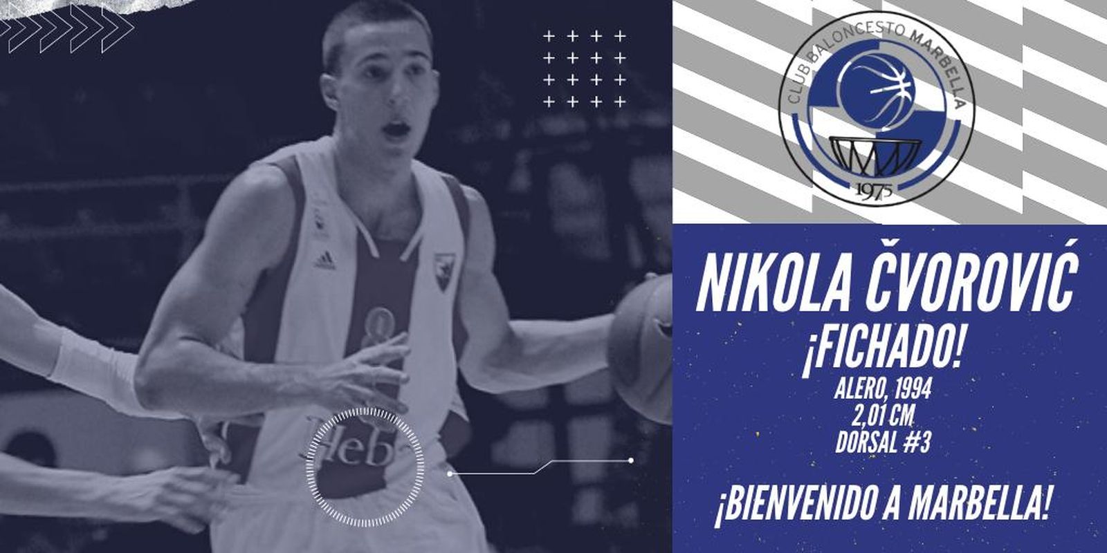 Nikola Čvorović, nuevo jugador azulón.