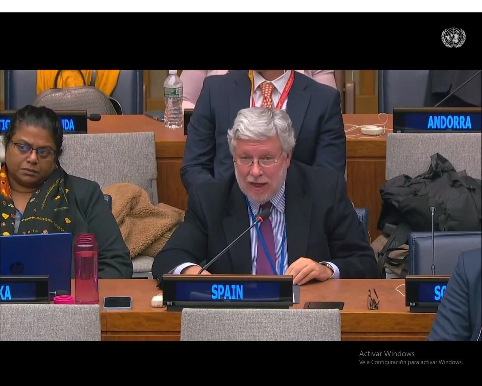 Agustín Santos Maraver, en la ONU.