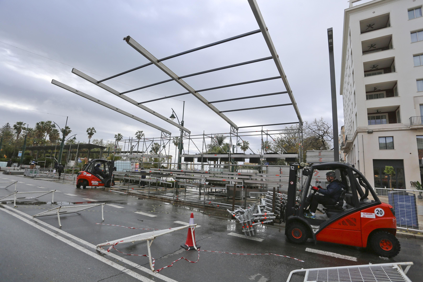 Sillas y tribunas: La Semana Santa de Málaga ya toma forma