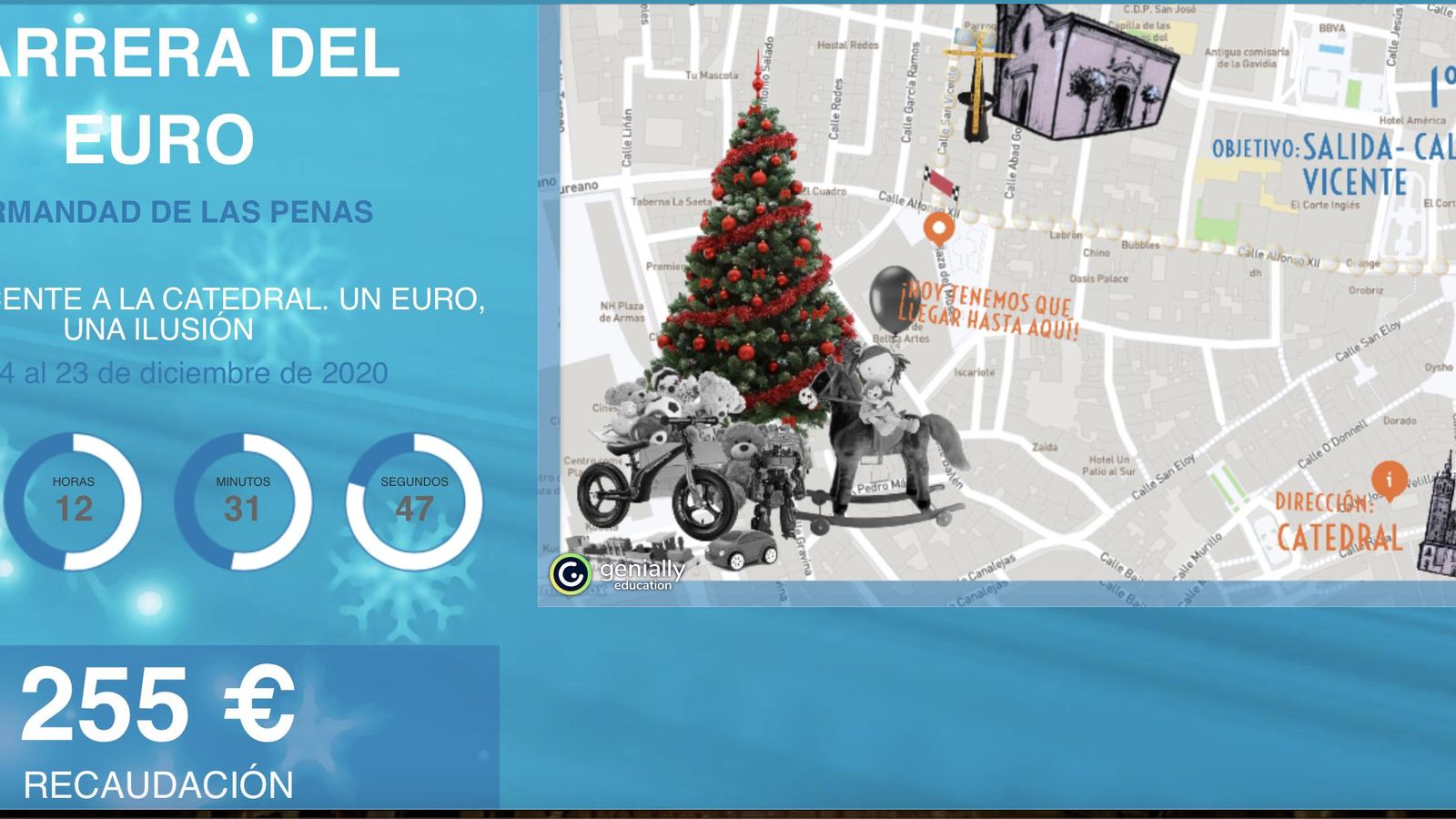 Página web donde se celebra este año La carrera del euro de Las Penas.