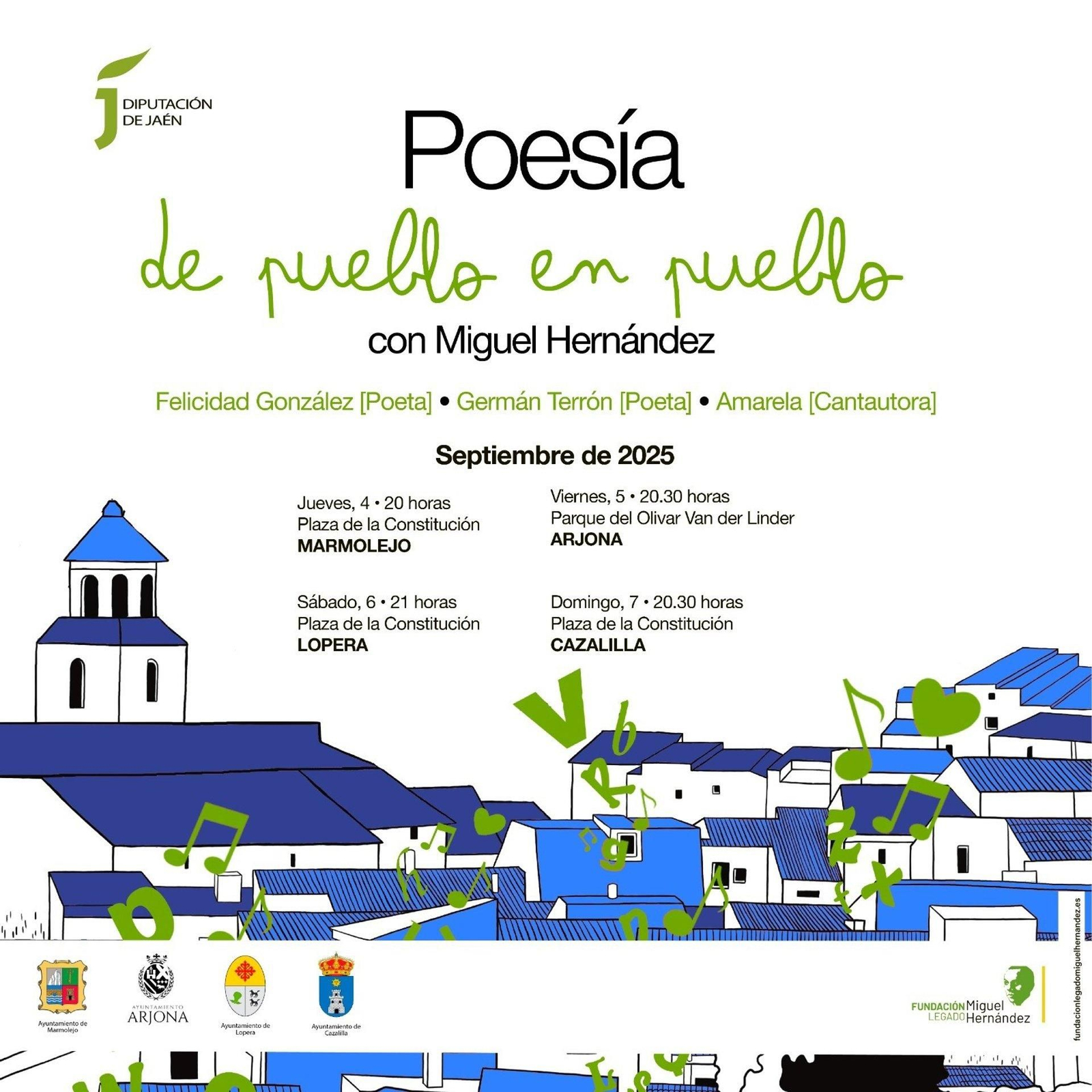 Cartel de la última edición de 'Poesía de pueblo en pueblo'.