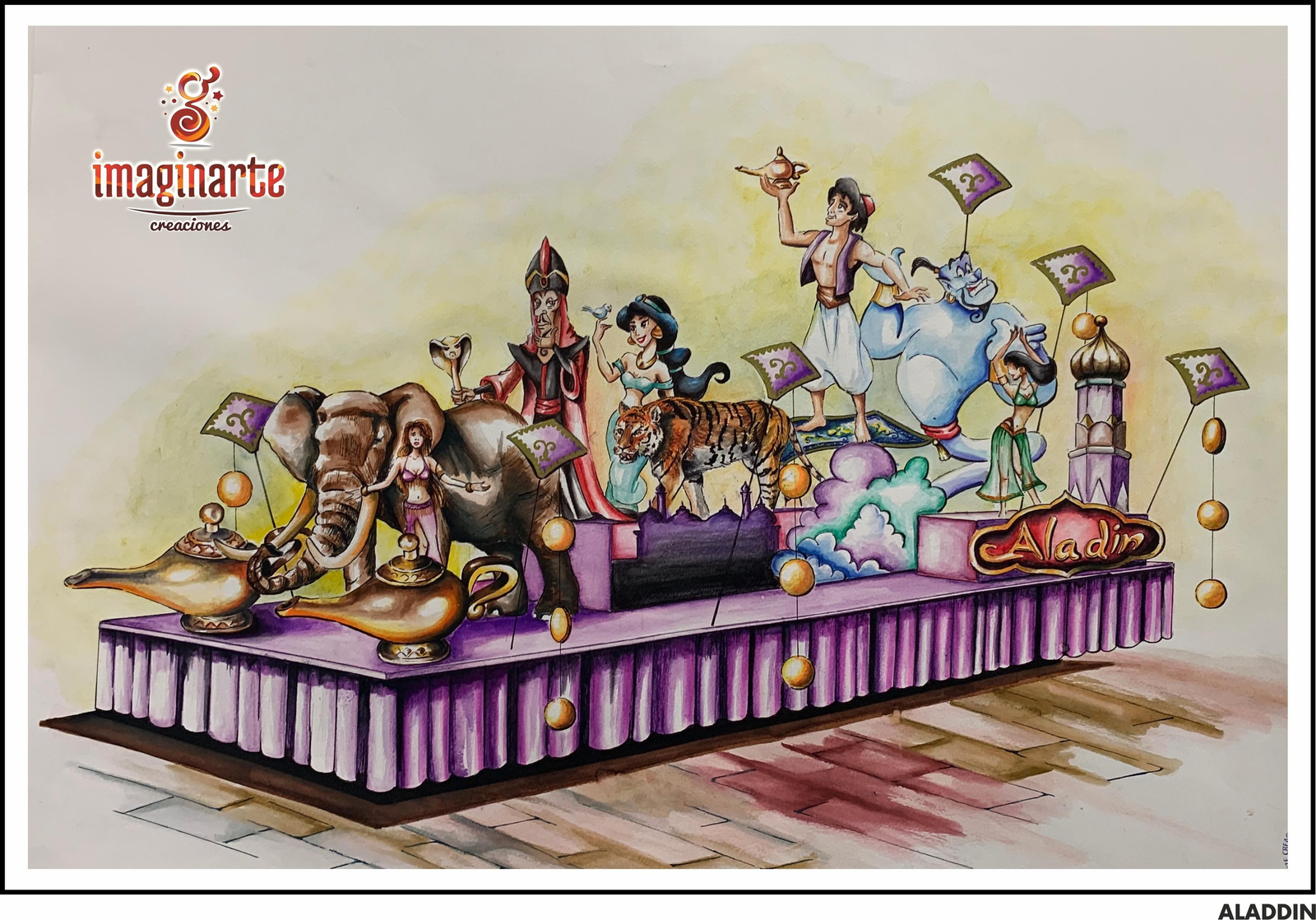 Los bocetos de las carrozas de la Cabalgata de Reyes de San Fernando