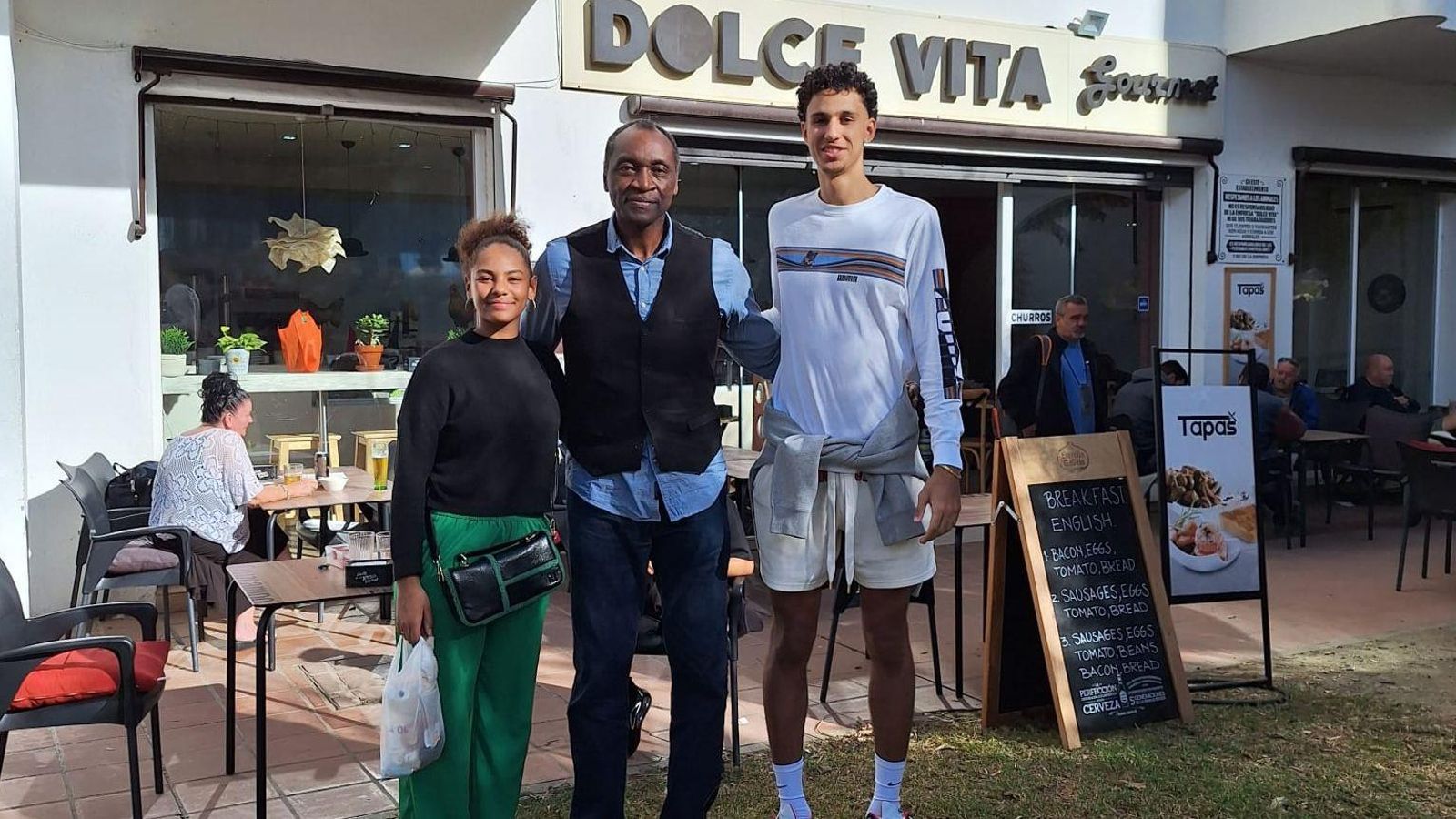 Zaccharie Risacher, con Anicet Lavodrama en una visita reciente a Málaga.