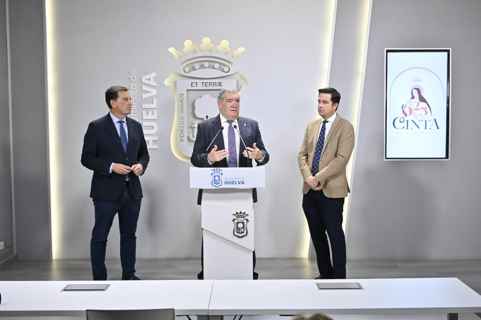 Rueda de prensa para la presentación de los cultos del 625 aniversario de la Virgen de la Cinta.