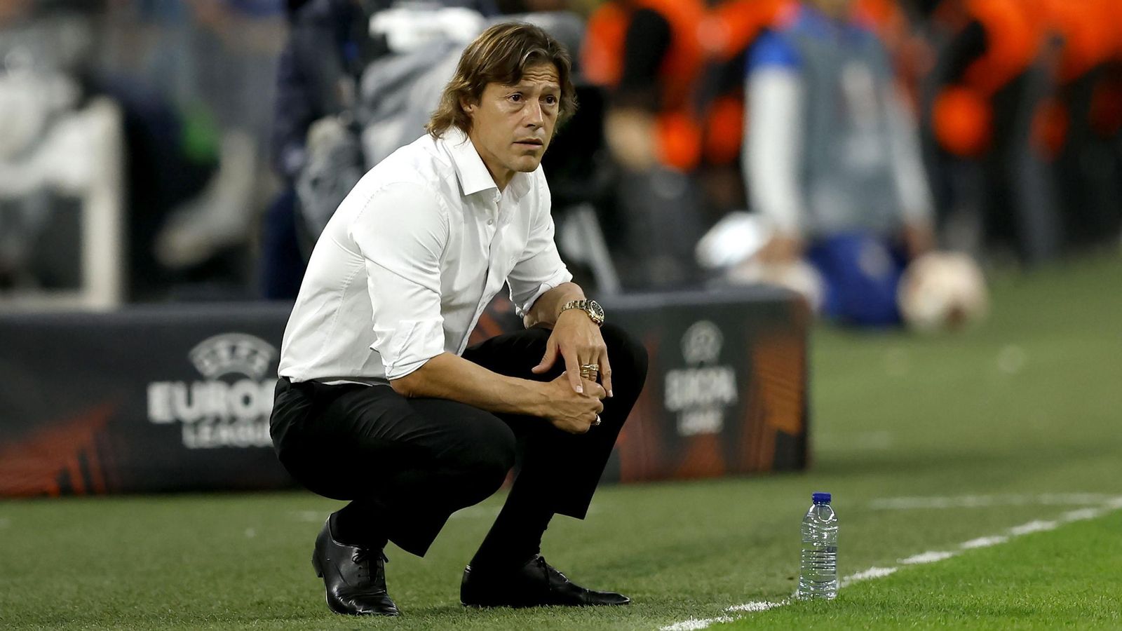 Matías Almeyda sigue el partido entre el AEK de Atenas y el Olympique de Marsella de Europa League.