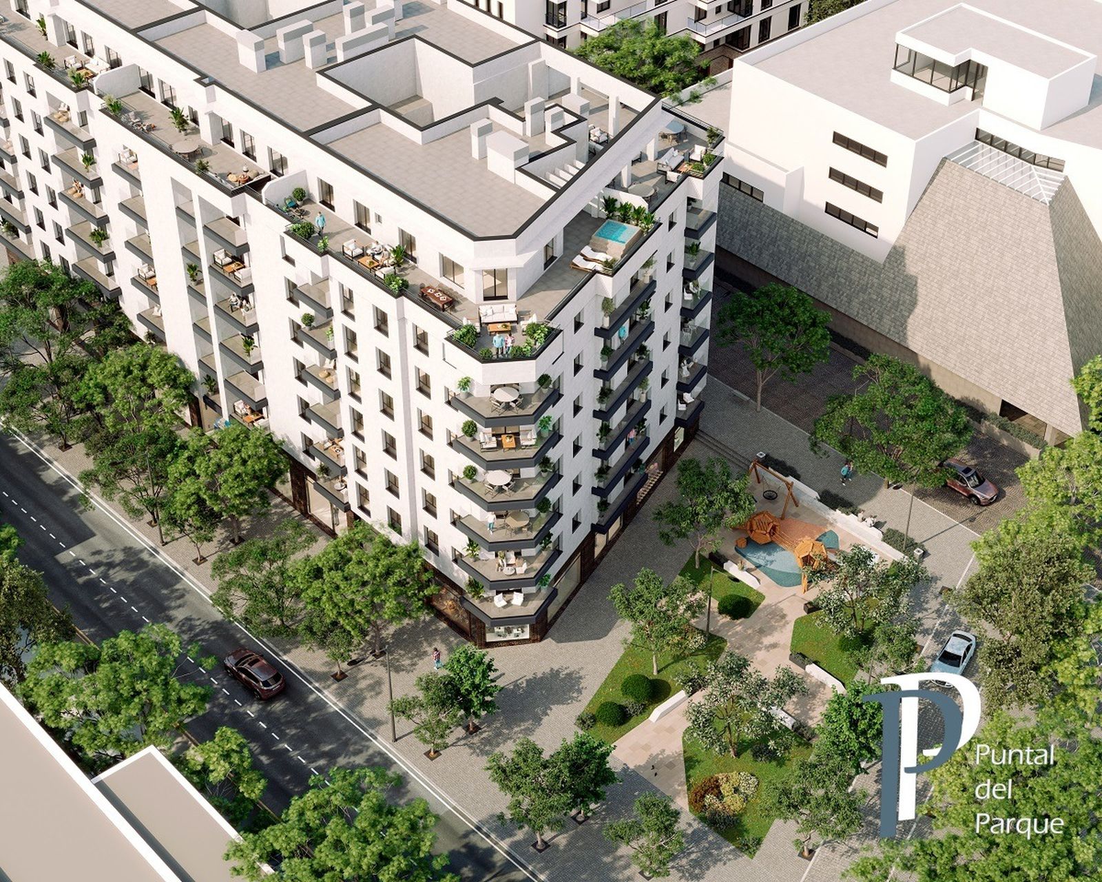 Infografía del futuro inmueble de 28 viviendas que se levantará en uno de los solares de Capitán Ontañón.