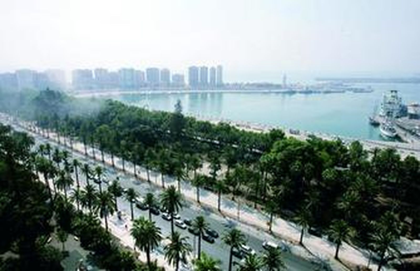 Vista del Parque de Málaga.