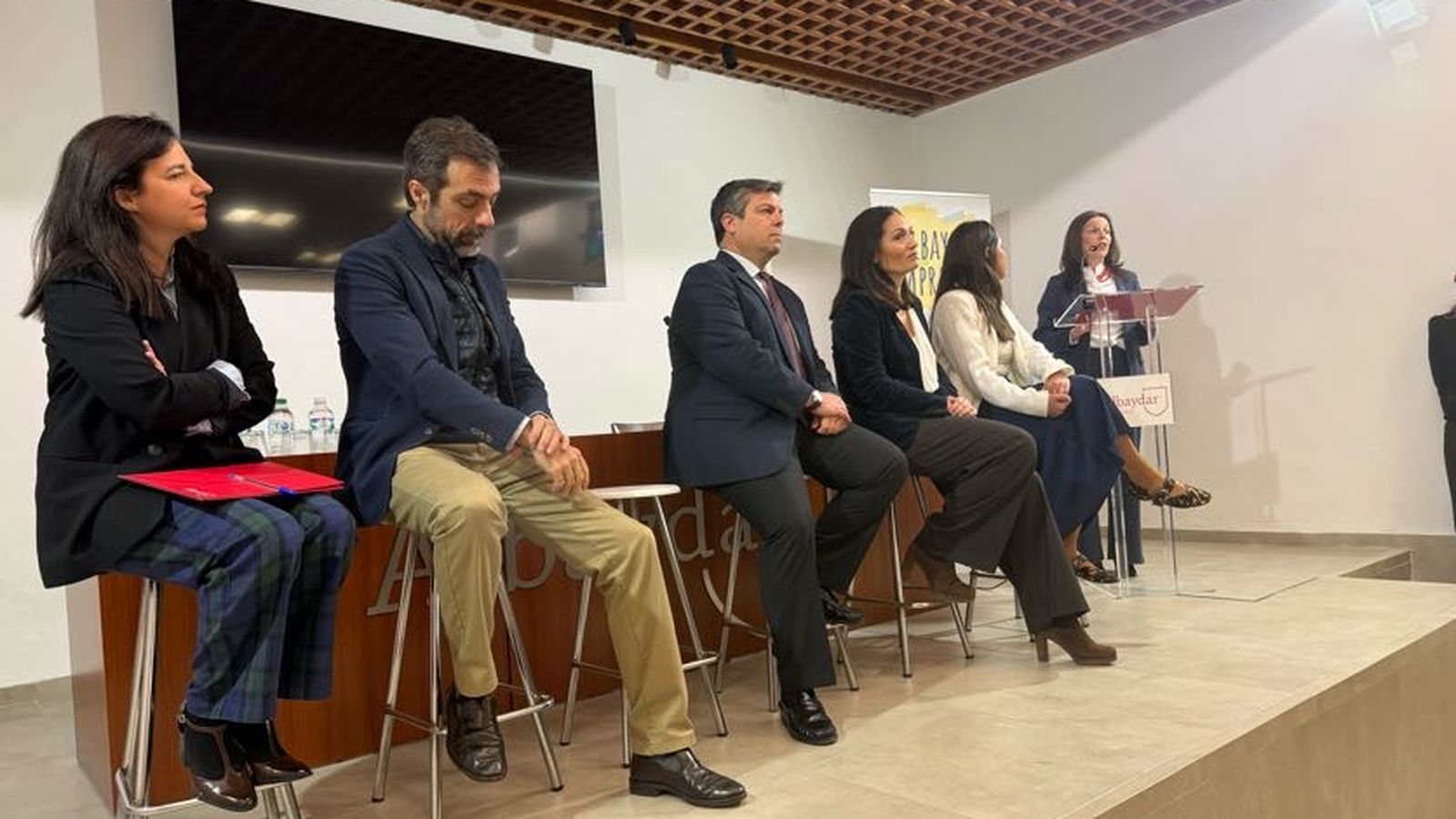 Un momento de la charla en Albaydar Emprende