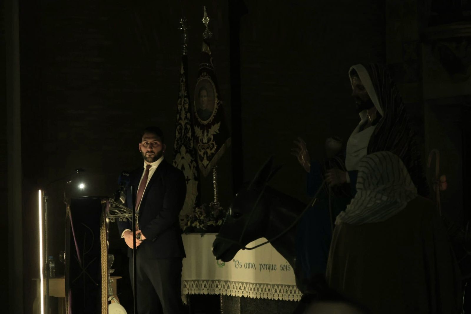 Odelín Cervantes, durante el pregón.