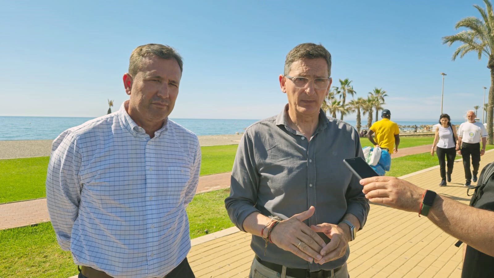 Rafael Torres y José Luis Sánchez Teruel en Roquetas de Mar